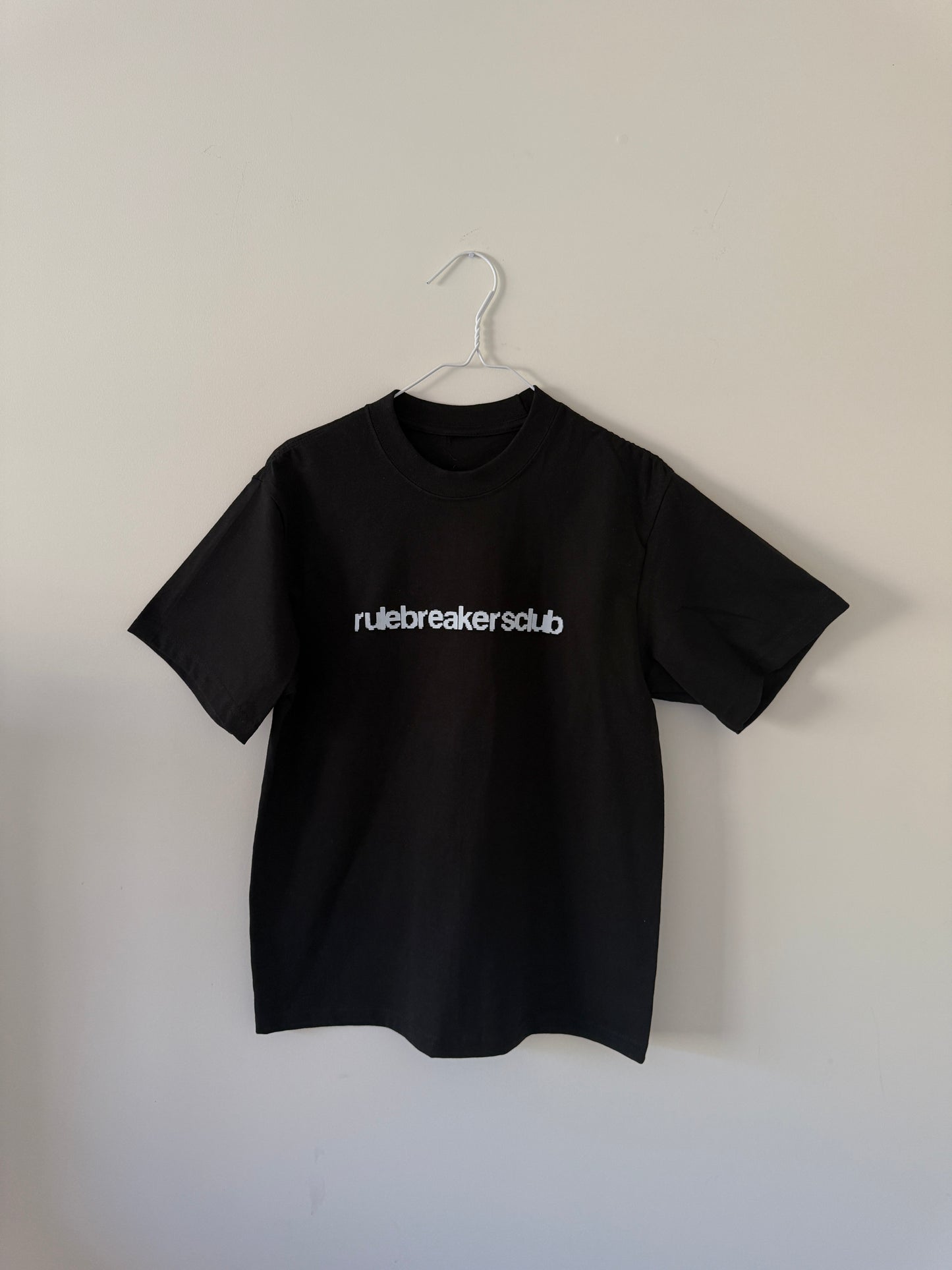 Black Blurred Logo Tee