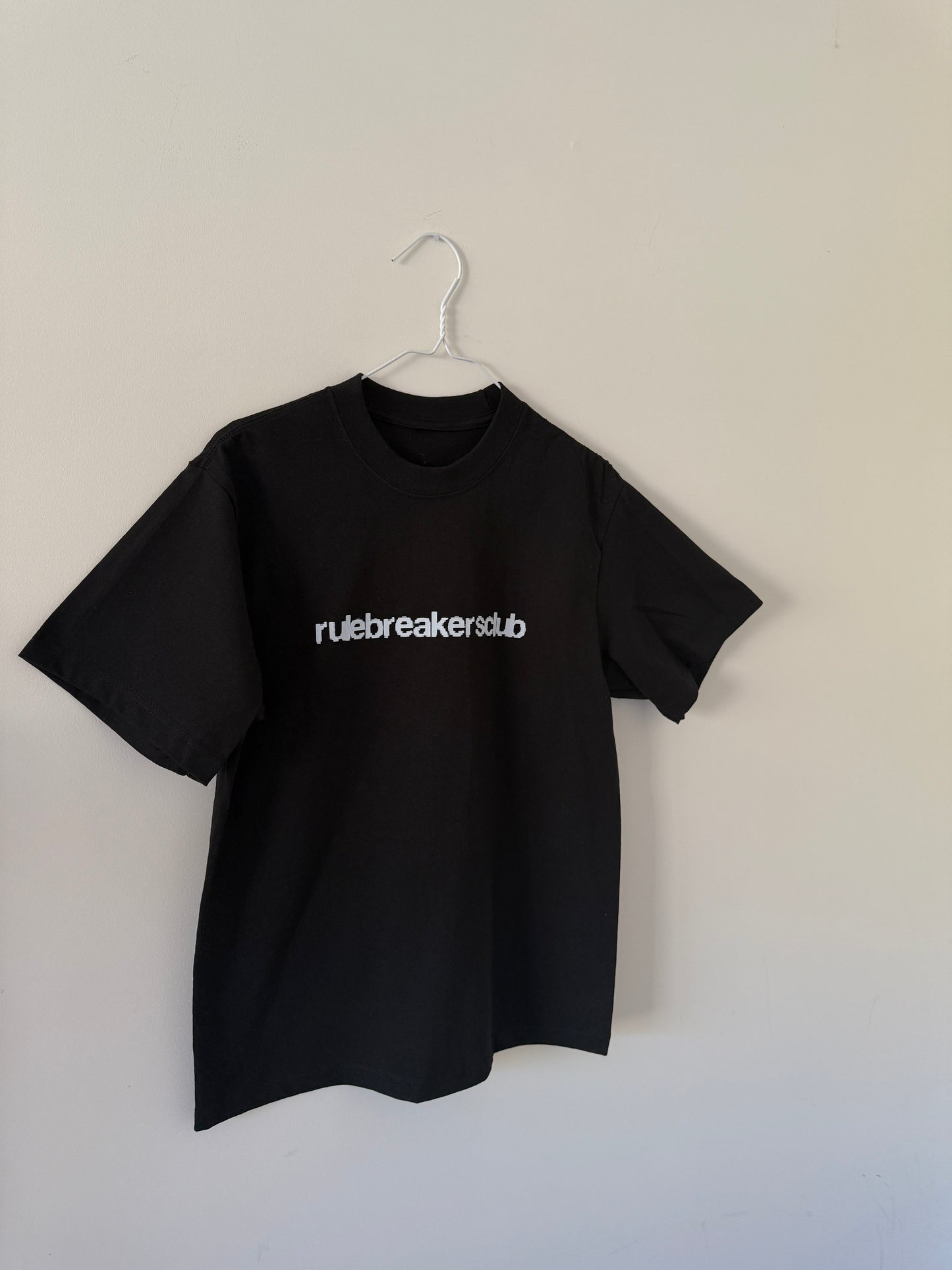 Black Blurred Logo Tee