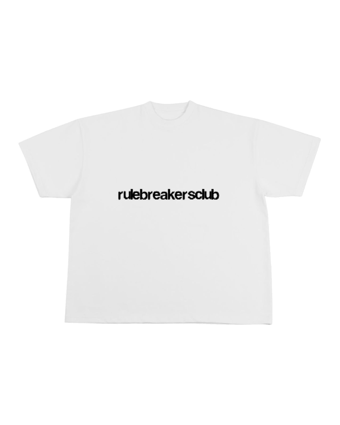 White Blurred Logo Tee