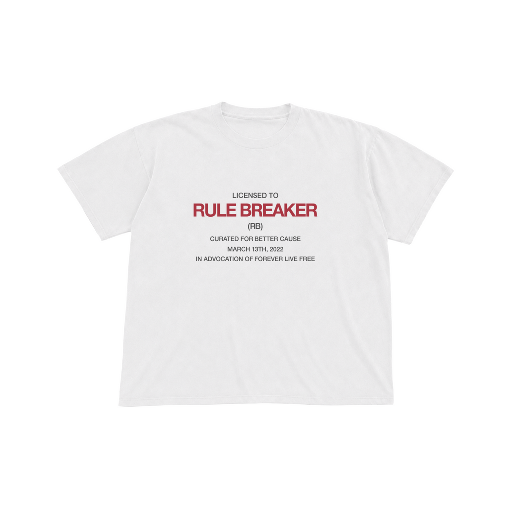 RB LICENSE TEE (WHITE)