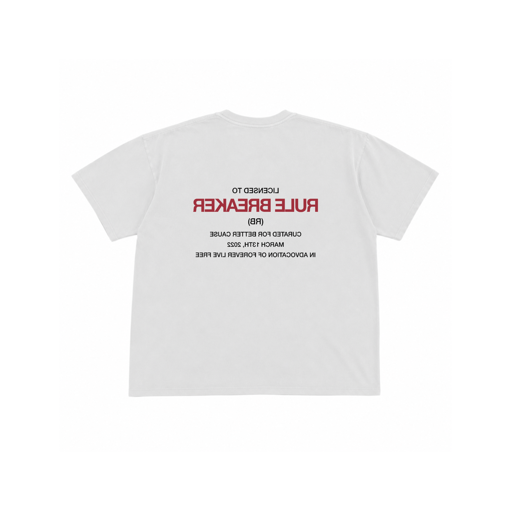 RB LICENSE TEE (WHITE)
