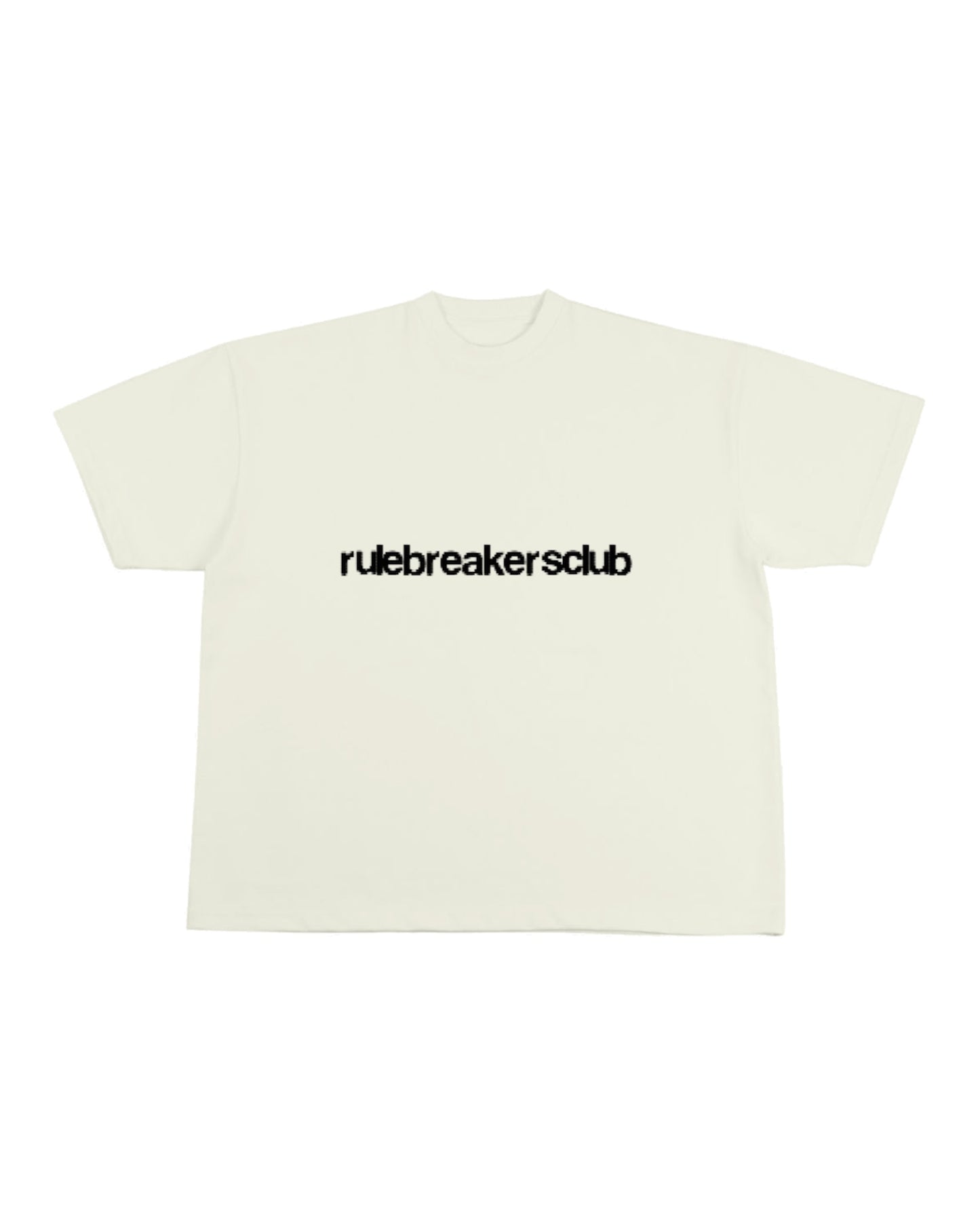 Cream Blurred Logo Tee