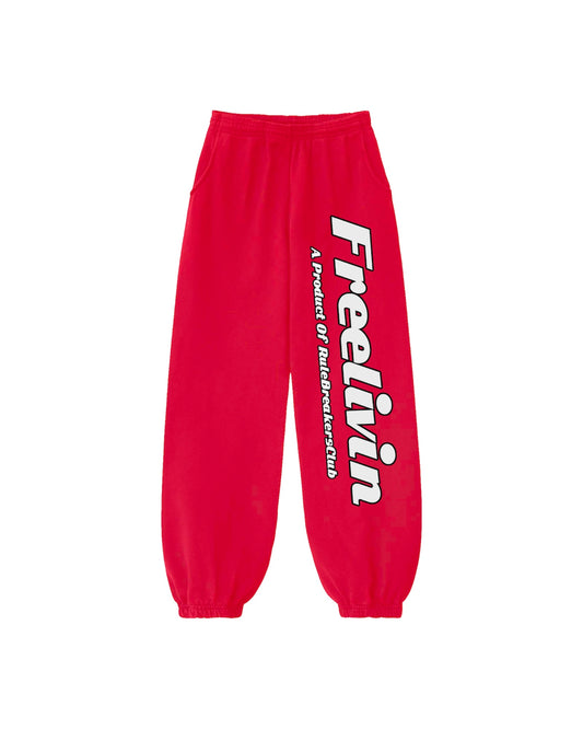 Red Freelivin’ Sweats