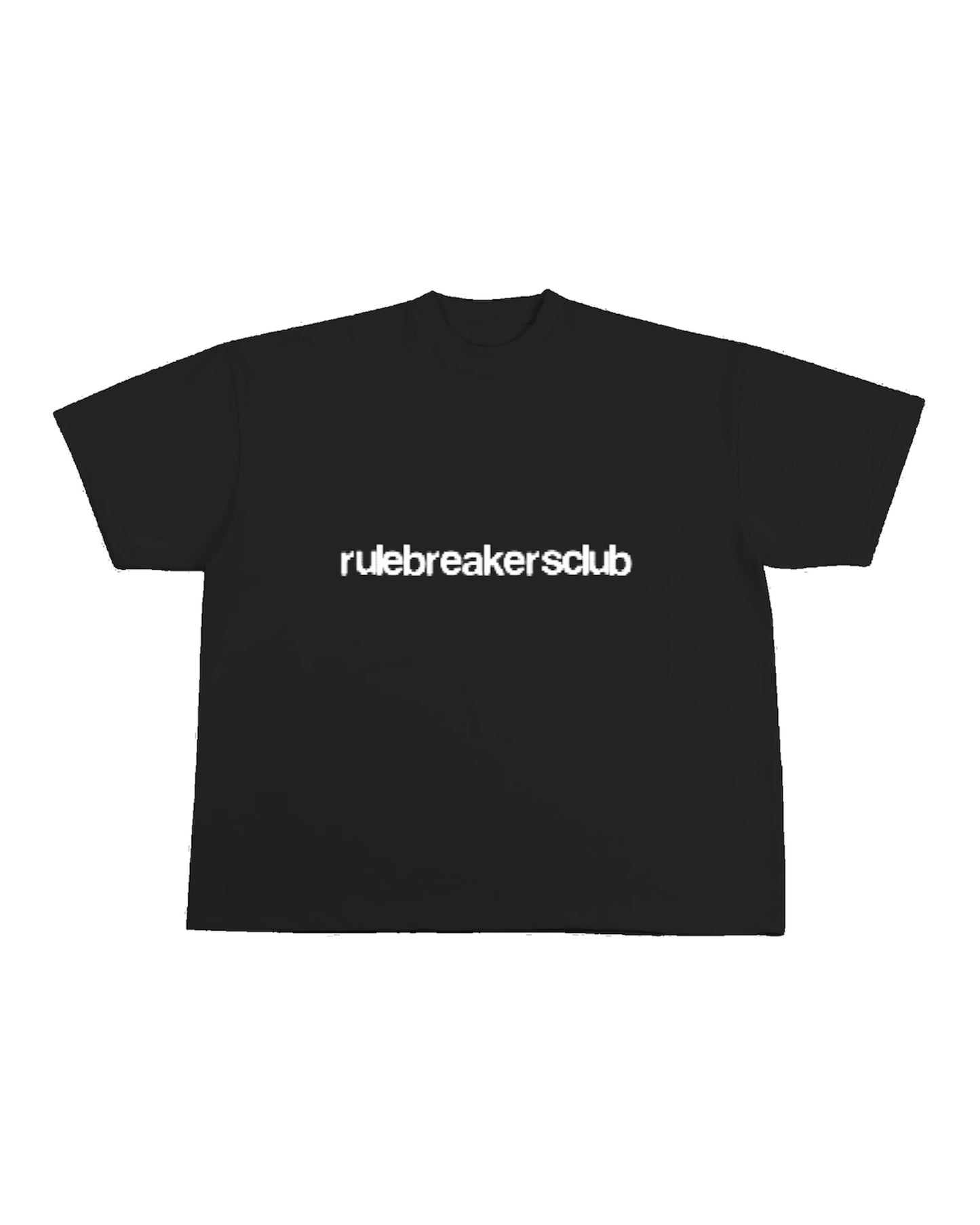 Black Blurred Logo Tee