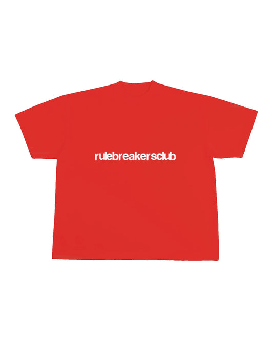 Red Blurred Logo Tee